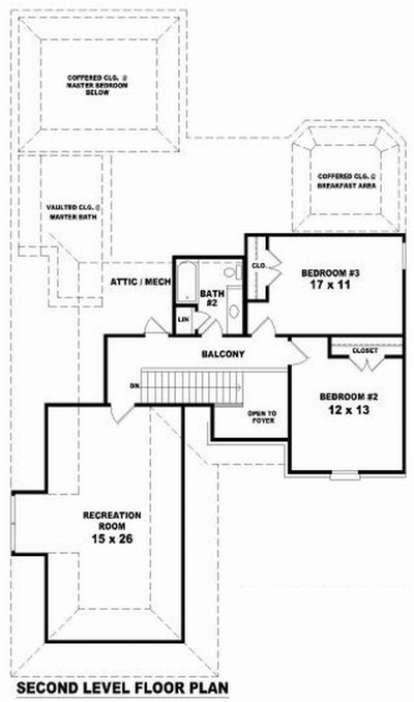 Floorplan 2 for House Plan #053-00901