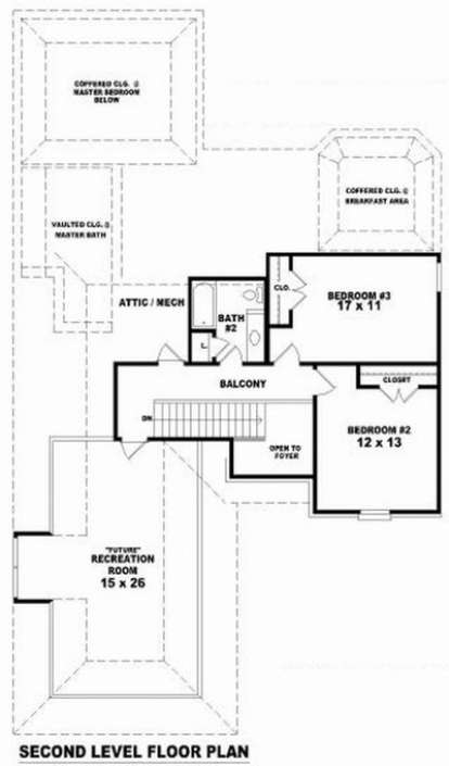 Floorplan 2 for House Plan #053-00904