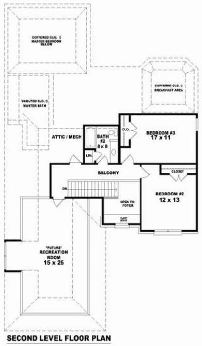 Floorplan 2 for House Plan #053-00905