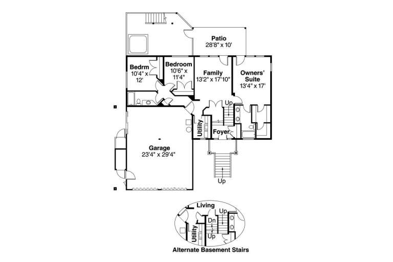 House Plan House Plan #839 Drawing 1