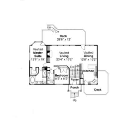 Main Floor for House Plan #035-00188
