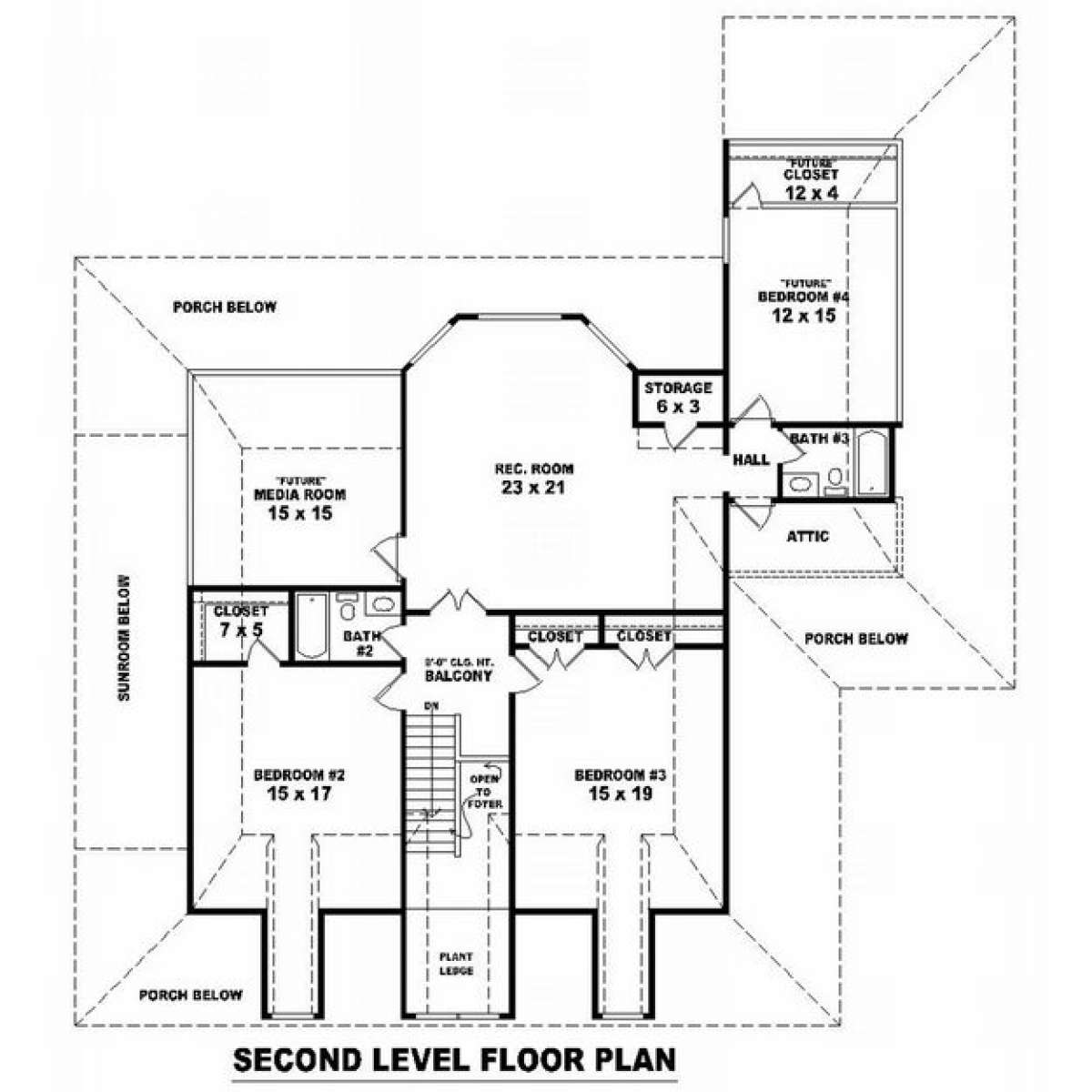 Floorplan 2 for House Plan #053-00914