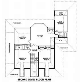 Floorplan 2 for House Plan #053-00914