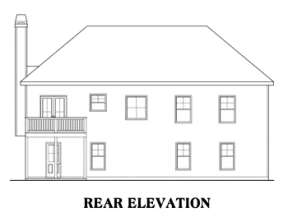 Traditional House Plan #009-00067 Elevation Photo