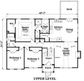 Main Floor for House Plan #009-00067