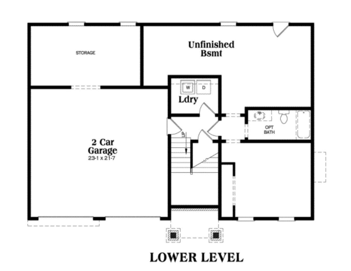 Second Floor for House Plan #009-00067