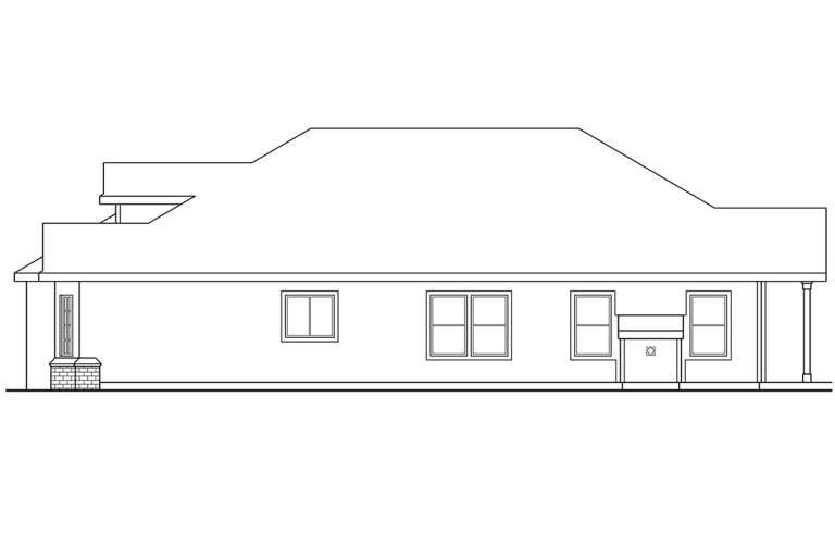 Narrow Lot House Plan #035-00189 Elevation Photo