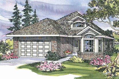 Traditional House Plan #035-00189 Elevation Photo