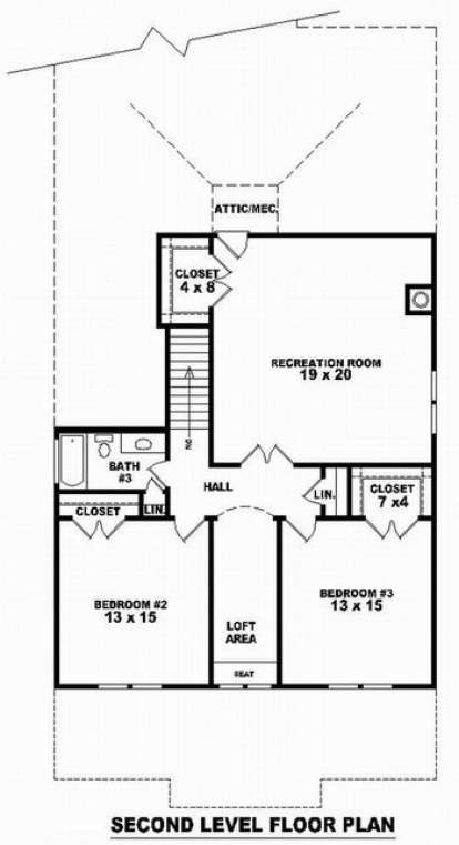 Floorplan 2 for House Plan #053-00931