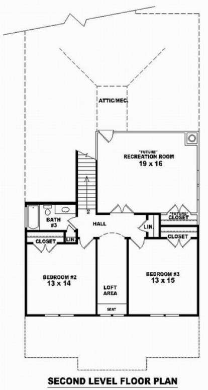 Floorplan 2 for House Plan #053-00933