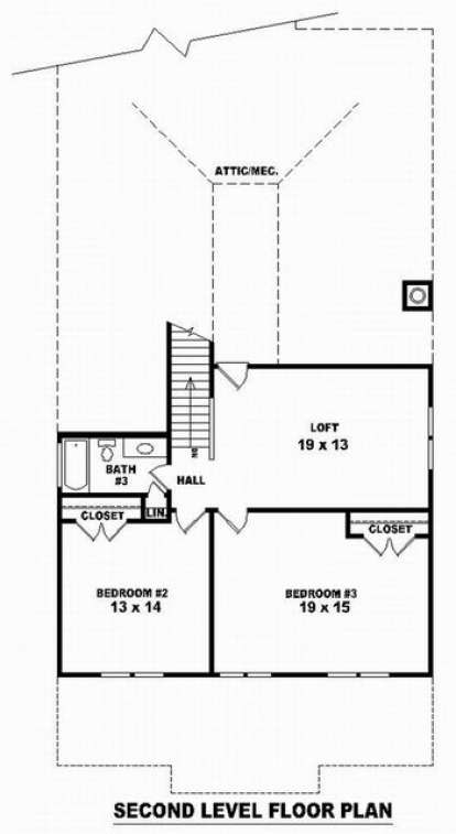 Floorplan 2 for House Plan #053-00935