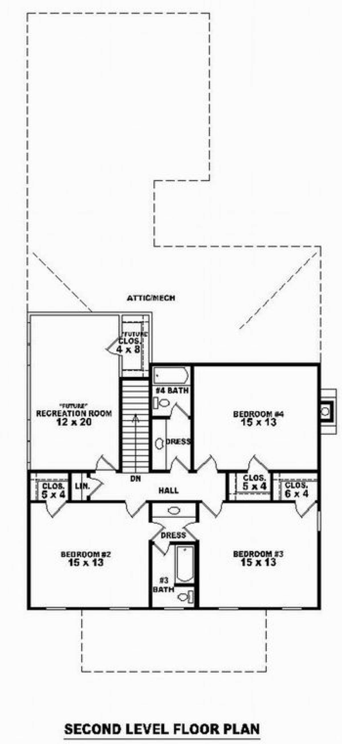 Floorplan 2 for House Plan #053-00937