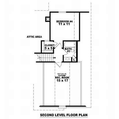 Floorplan 2 for House Plan #053-00941