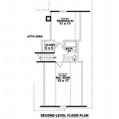 Floorplan 2 for House Plan #053-00949