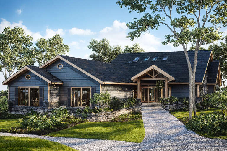 House Plan House Plan #843 Angled Front Elevation