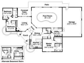 Floorplan for House Plan #035-00192