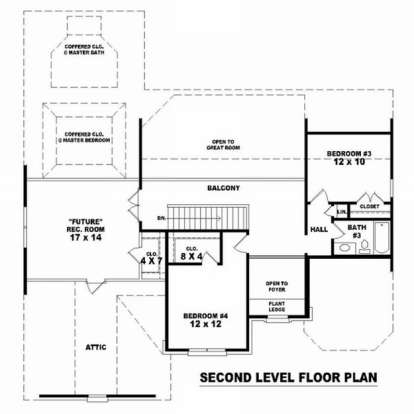 Floorplan 2 for House Plan #053-00960