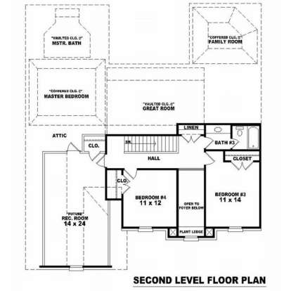 Floorplan 2 for House Plan #053-00961