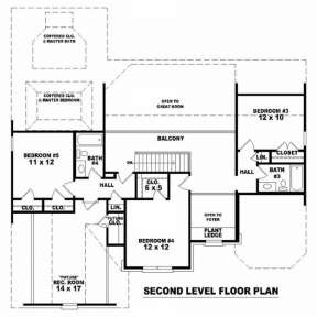 Floorplan 2 for House Plan #053-00963