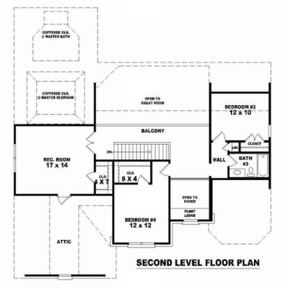 Floorplan 2 for House Plan #053-00965