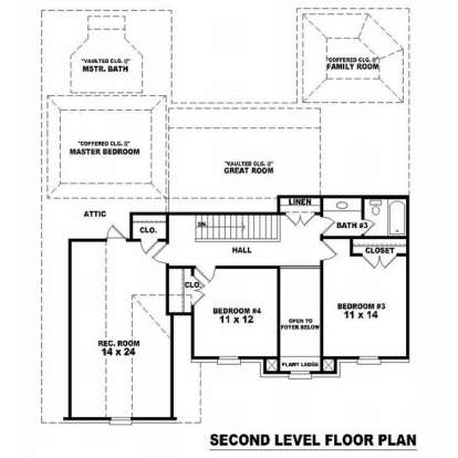 Floorplan 2 for House Plan #053-00966