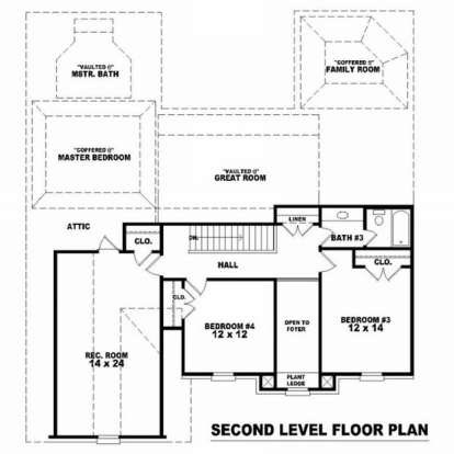 Floorplan 2 for House Plan #053-00968