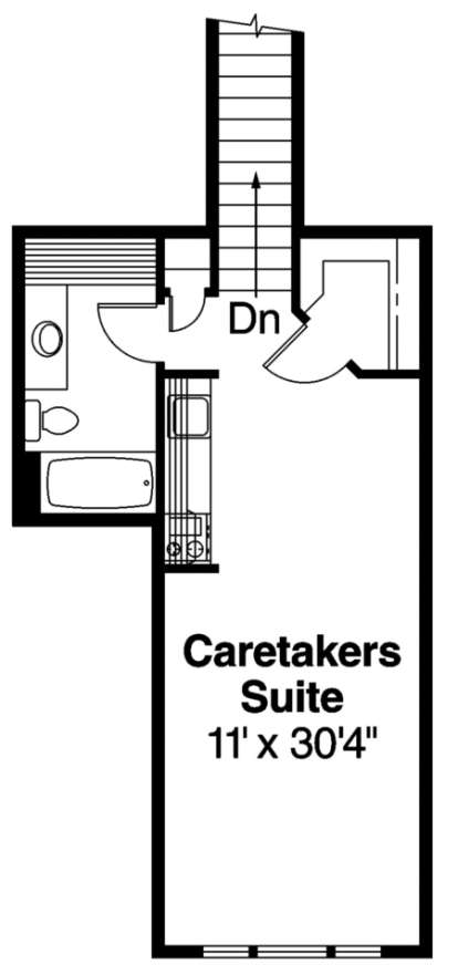 Caretakers Floor for House Plan #035-00194
