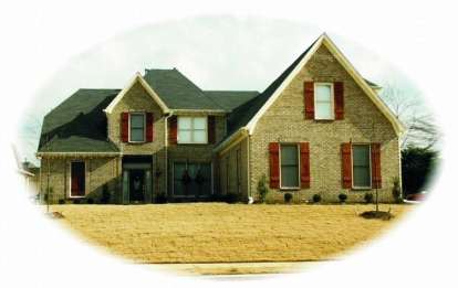 French Country House Plan #053-00973 Elevation Photo