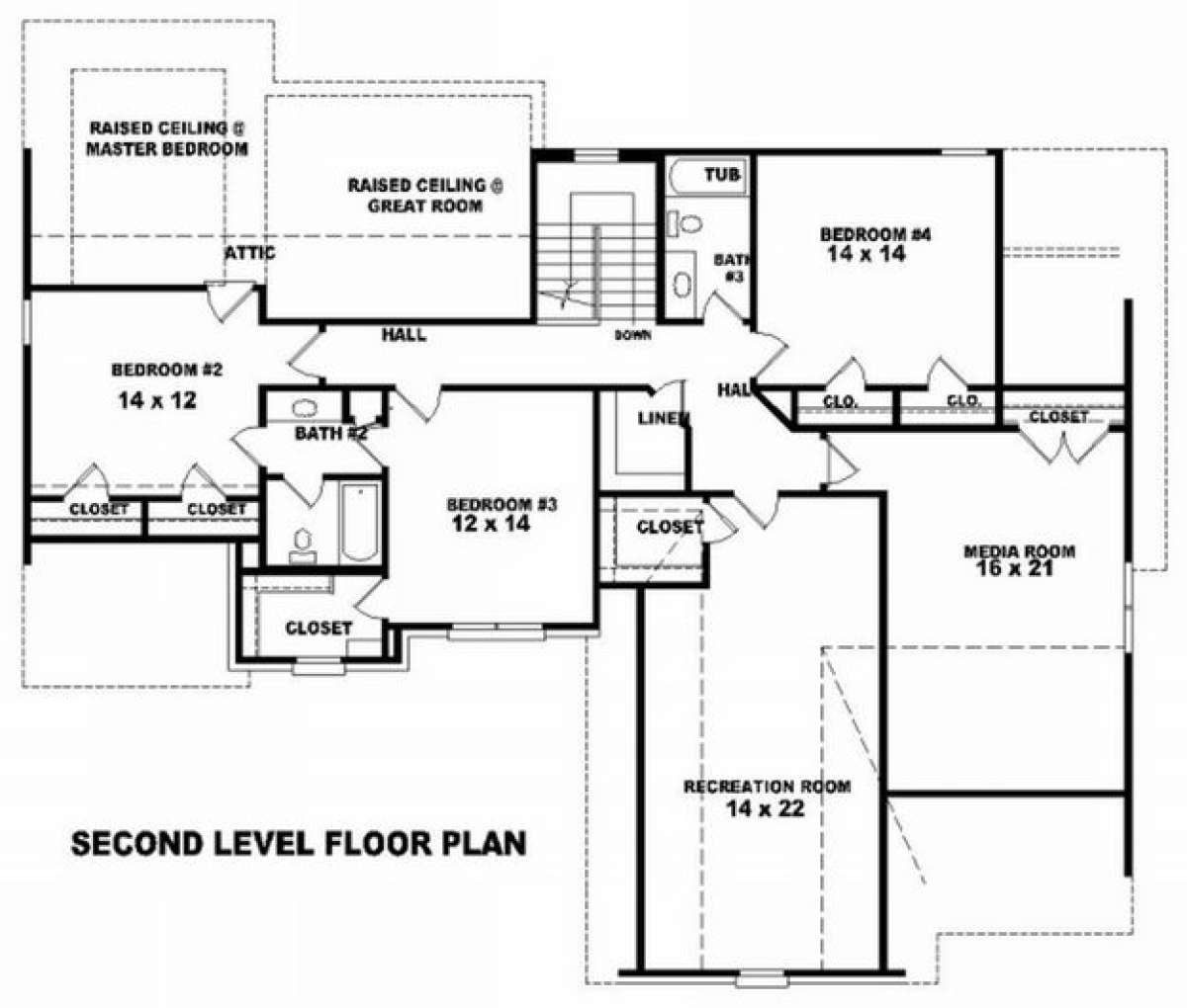 Floorplan 2 for House Plan #053-00978