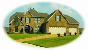 European House Plan #053-00979 Elevation Photo
