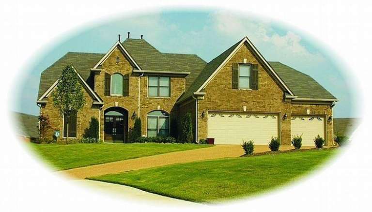 European House Plan #053-00979 Elevation Photo