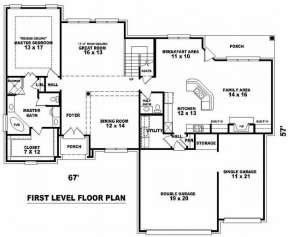 Floorplan 1 for House Plan #053-00979