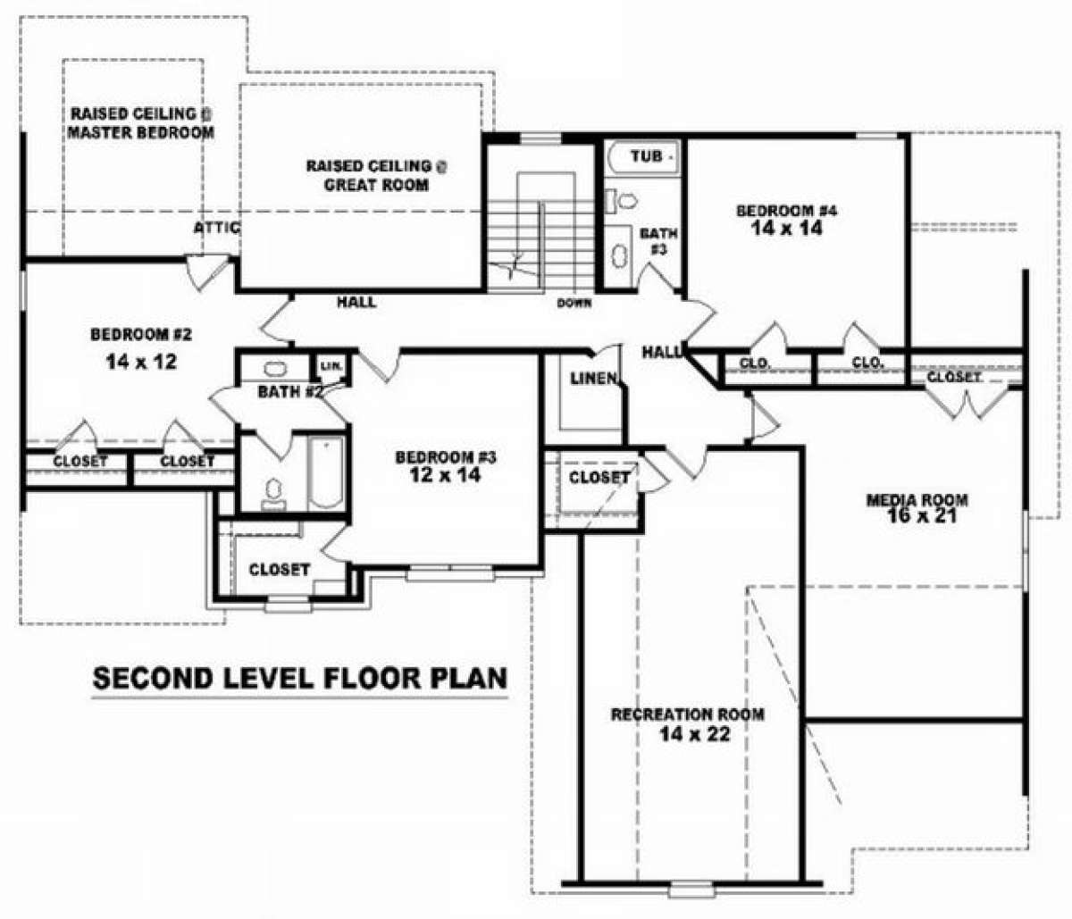 Floorplan 2 for House Plan #053-00979