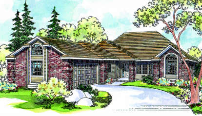 3 Bed, 2 Bath, 2383 Square Foot House Plan - #035-00195