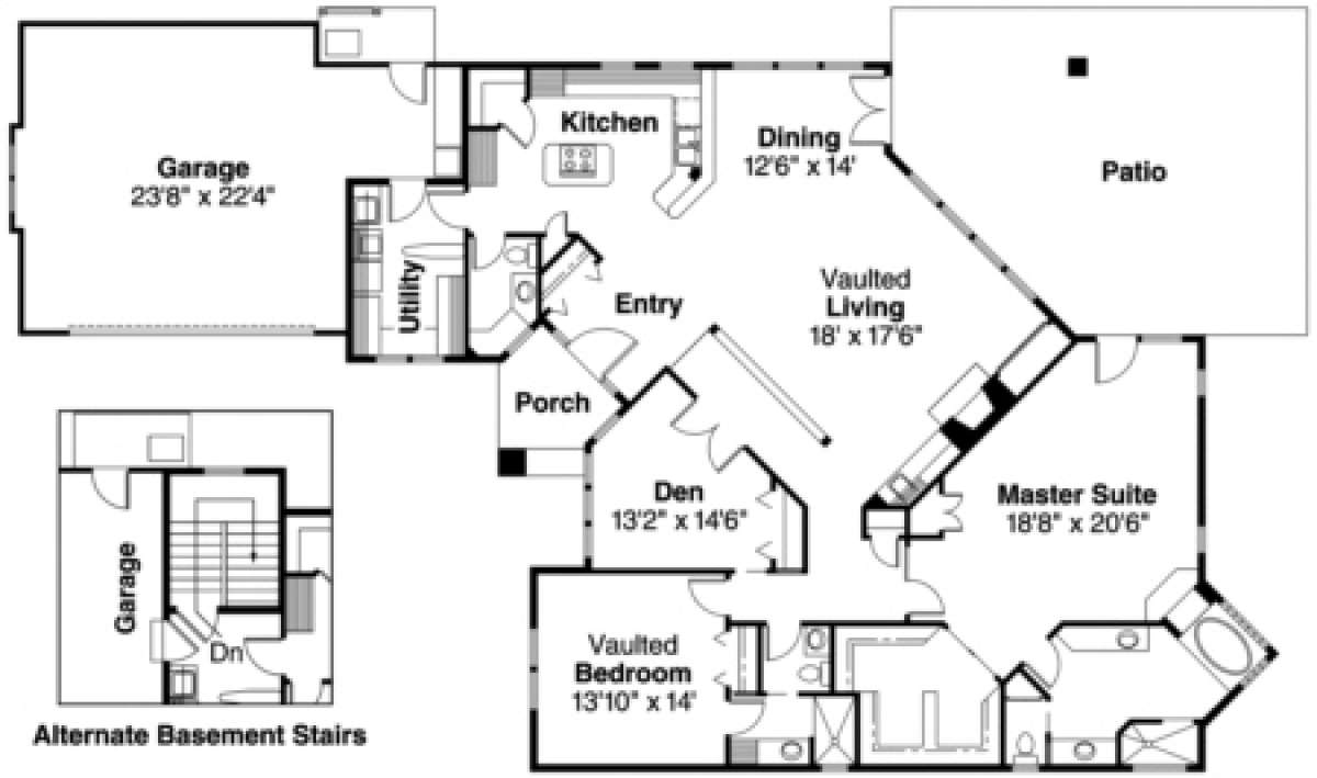 Floorplan for House Plan #035-00195