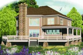 Country House Plan #053-00983 Elevation Photo