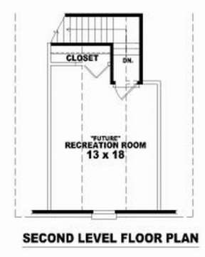 Floorplan 2 for House Plan #053-00989