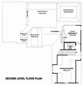 Floorplan 2 for House Plan #053-00999
