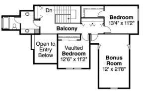 Floorplan 2 for House Plan #035-00197