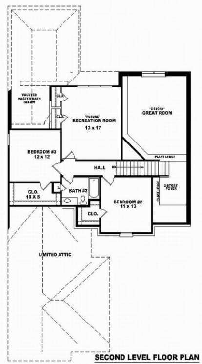 Floorplan 2 for House Plan #053-01012