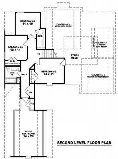 Floorplan 2 for House Plan #053-01014