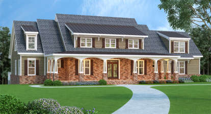 4 Bed, 3 Bath, 3735 Square Foot House Plan - #009-00068
