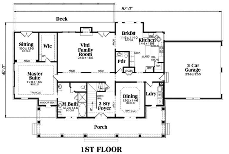 House Plan House Plan #85 Drawing 1