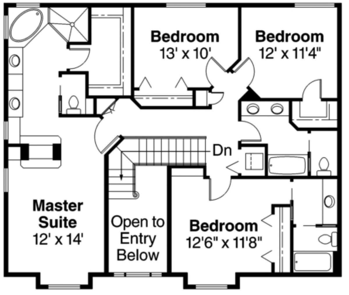 Floorplan 2 for House Plan #035-00199