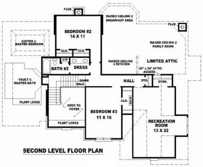 Floorplan 2 for House Plan #053-01024