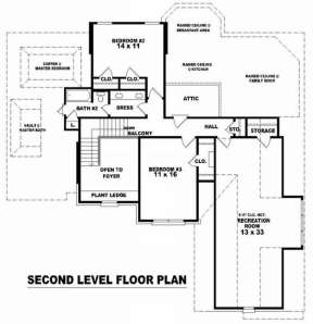 Floorplan 2 for House Plan #053-01026