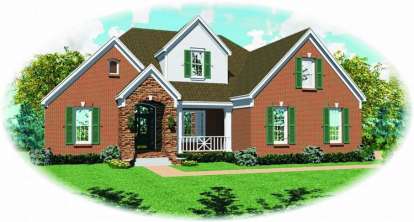 4 Bed, 3 Bath, 3259 Square Foot House Plan - #053-01028