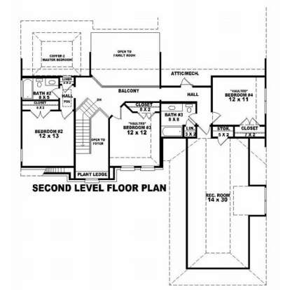 Floorplan 2 for House Plan #053-01029