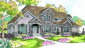 European House Plan #035-00200 Elevation Photo