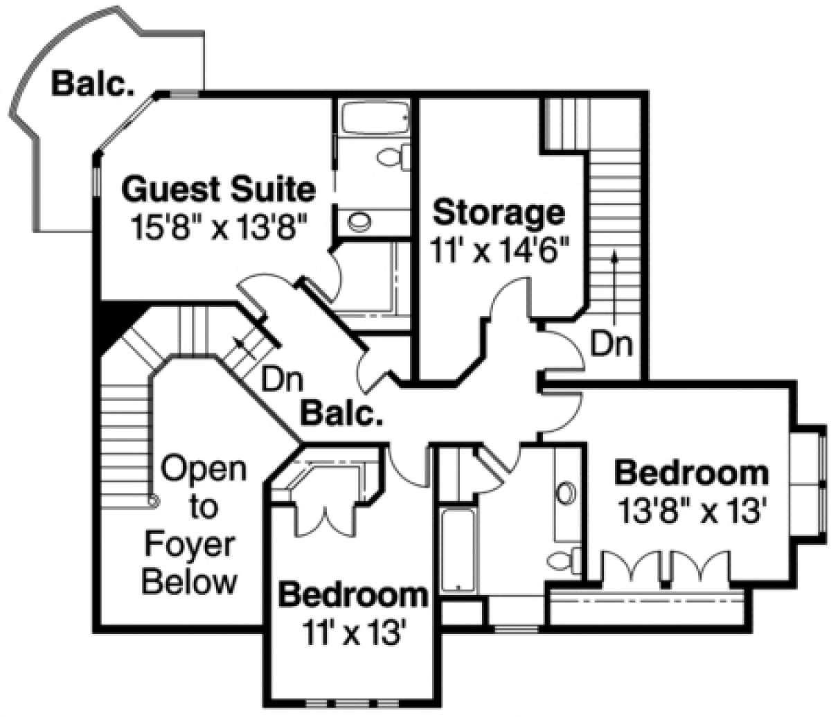 Floorplan 2 for House Plan #035-00200